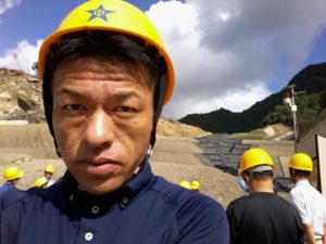 2013年10月11日　紀伊半島大水害の熊野地区土砂災害　復旧工事見学会に参加