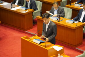 2024年6月24日に和歌山県議会で一般質問に登壇した谷口和樹