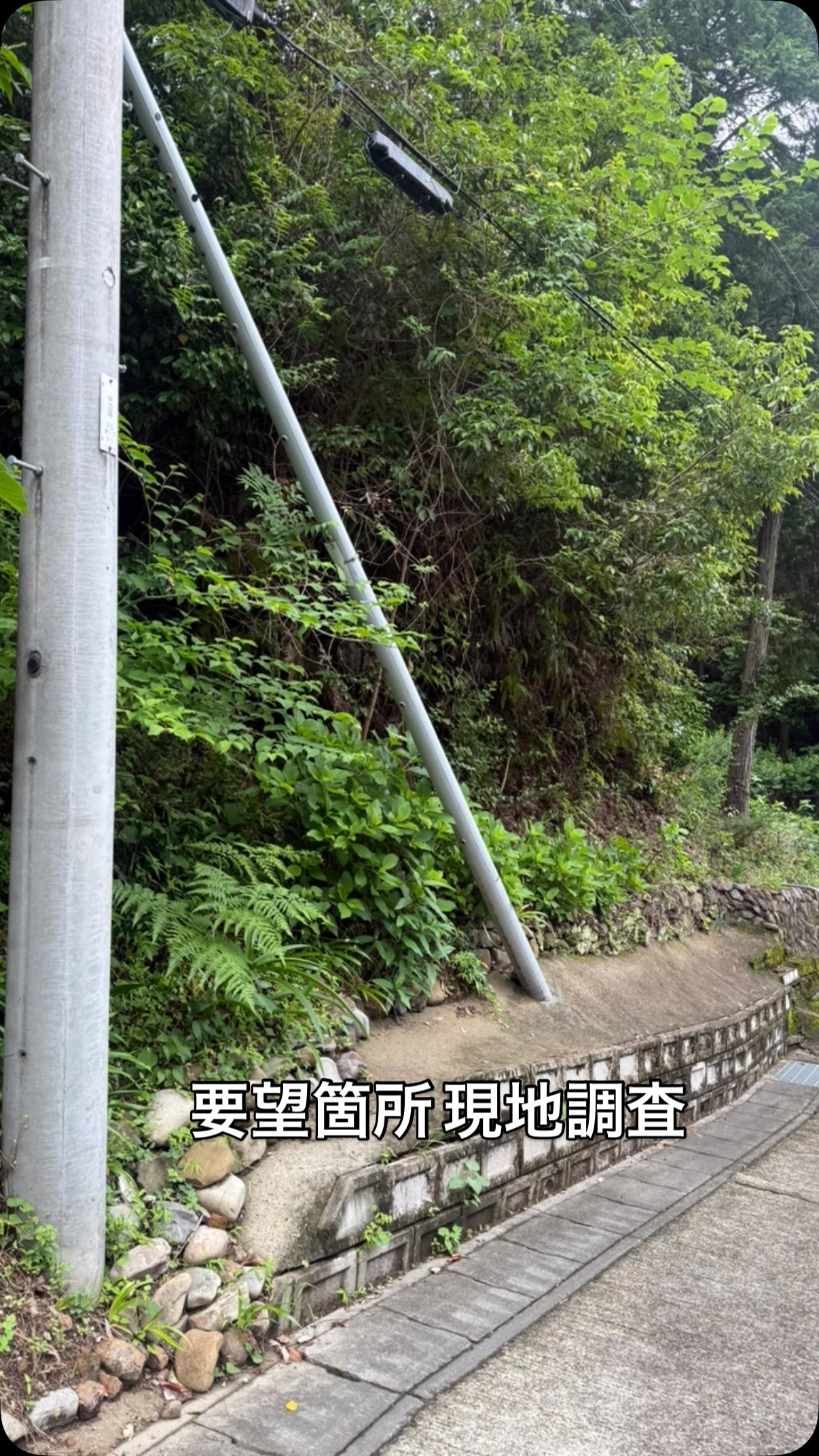 今日は朝から要望箇所現地調査。